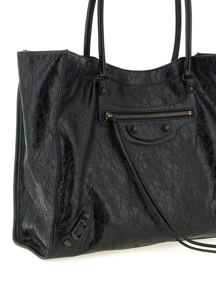 Balenciaga Le City Tote Bag - Black | 9ac19270bf18c181eba1f2c8821045b22ed58636