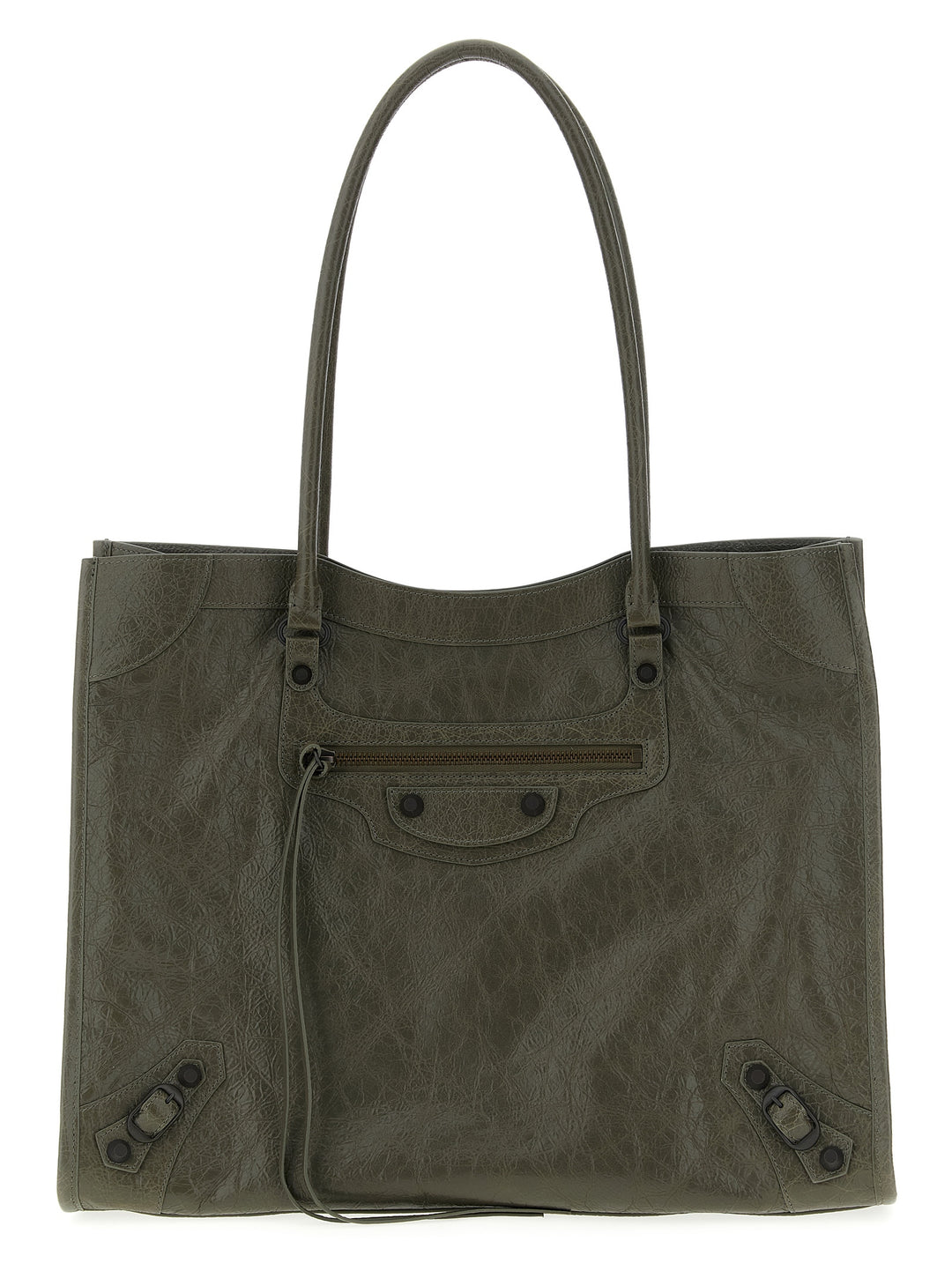 Balenciaga Le City Tote Bag - Green | 0a68fc81580cb40bbde498dd30325fd28b3b58e3