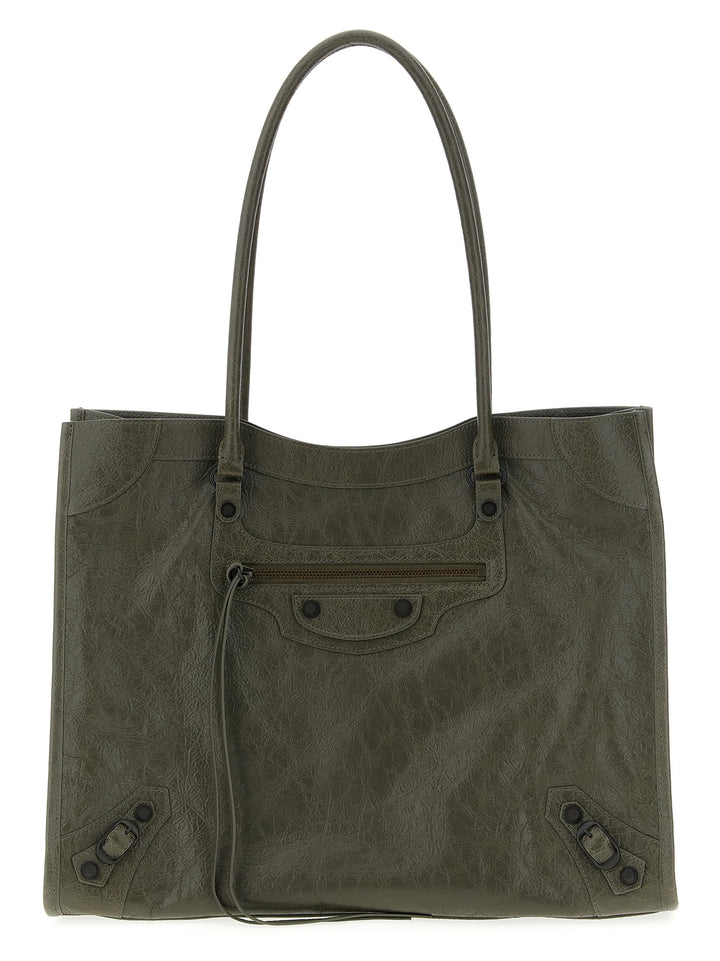 Balenciaga Le City Tote Bag - Green | 0a68fc81580cb40bbde498dd30325fd28b3b58e3