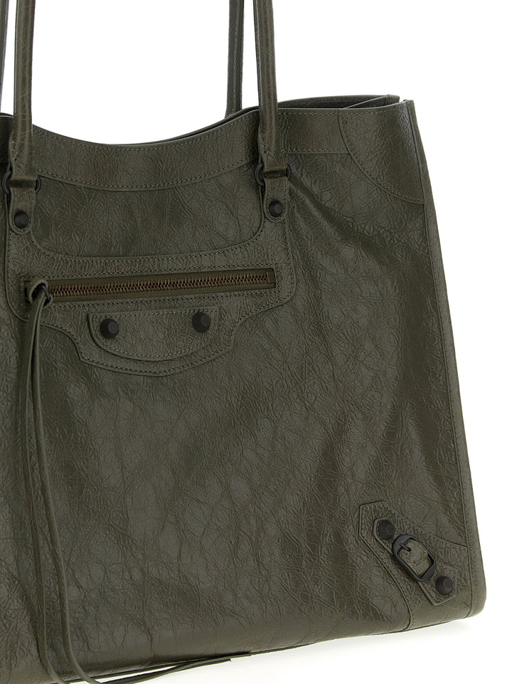 Balenciaga Le City Tote Bag - Green | a07028afc81f475523d1b7d1532c10159e96967d