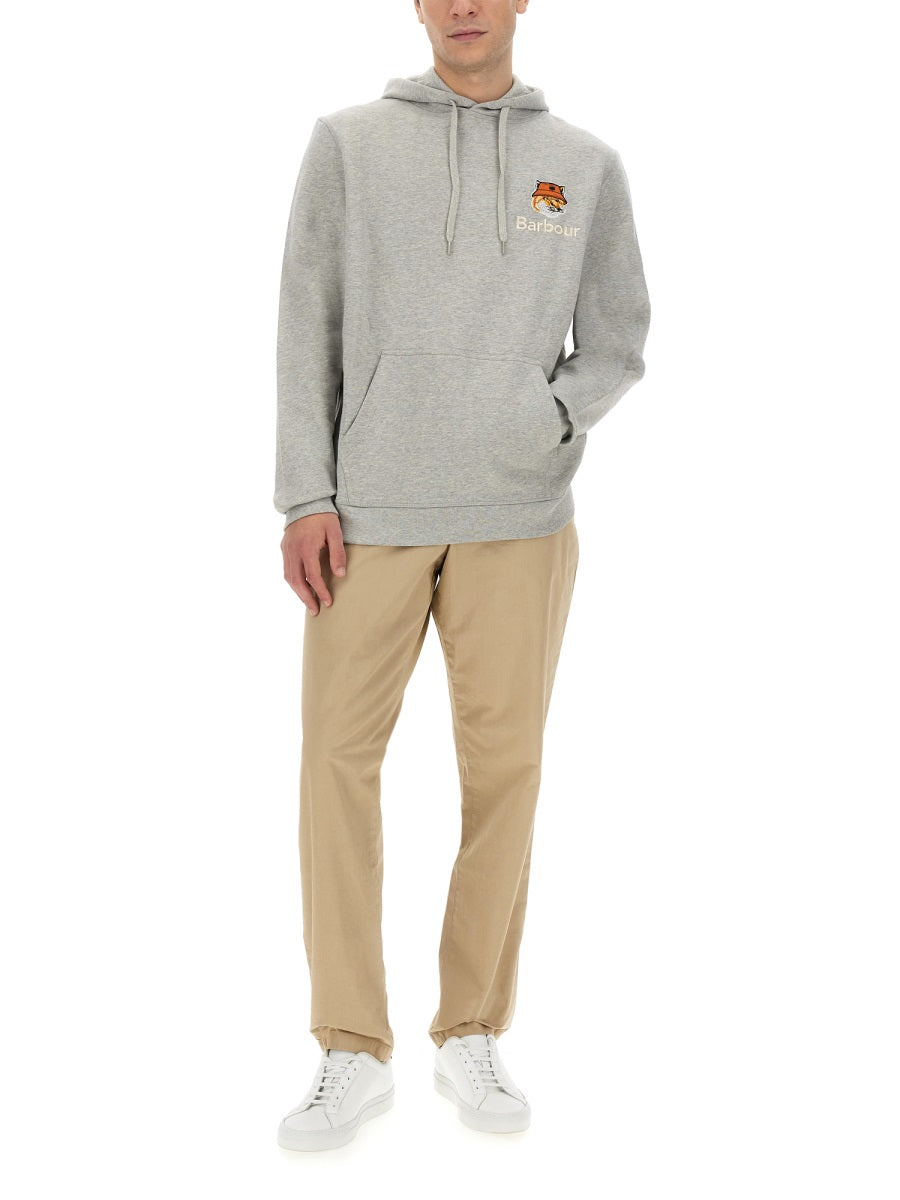 Maison Kitsuné x Barbour Sweatshirts - Grey | Wanan Luxury