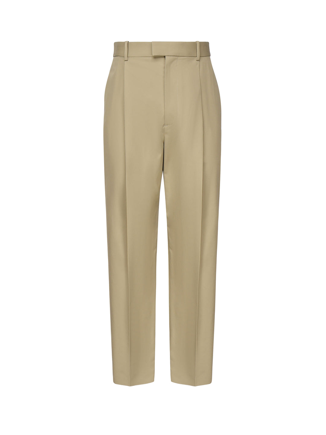 Lightweight Cotton Twill Trousers Beige