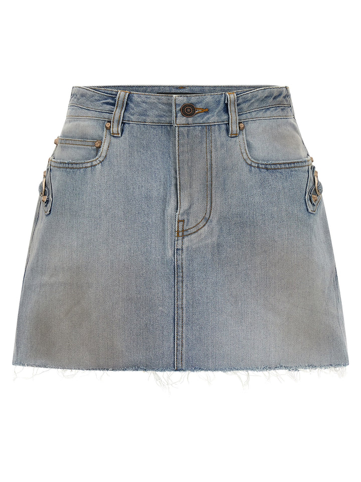 Balenciaga City Skirts - Light Blue | dd8355c5a0efd8ef58630ee6941cfb0d77b1b376