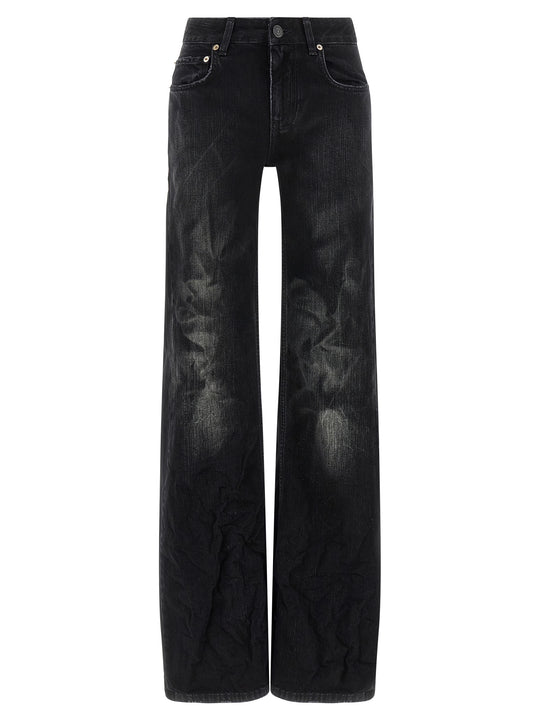 Wide Leg Jeans Black