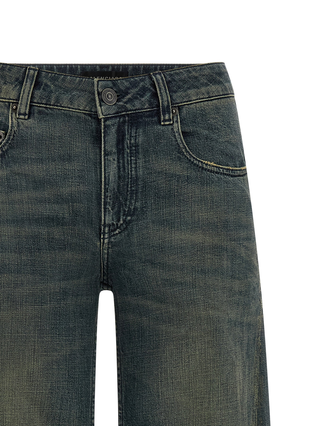 Balenciaga A Gamba Ampia Jeans - Blue | bea97590fe6465a173a1c7583aa6a299e3d9e3ef