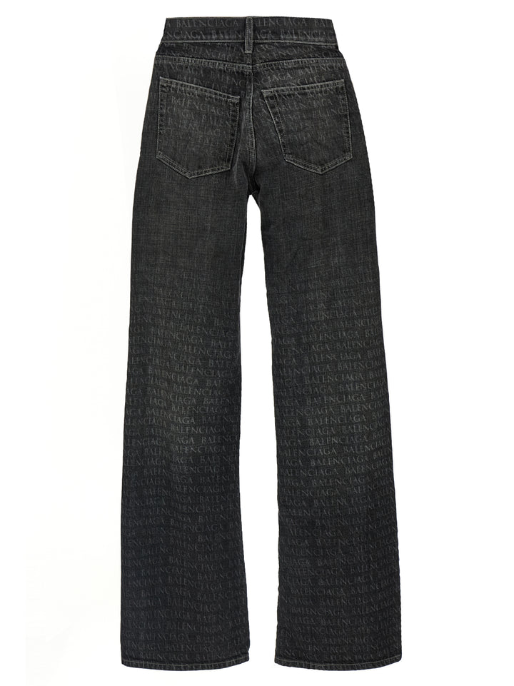 Balenciaga Wide Leg Jeans - Black | 33afa2dd954a180ede34f10eb78a579a0838d85f