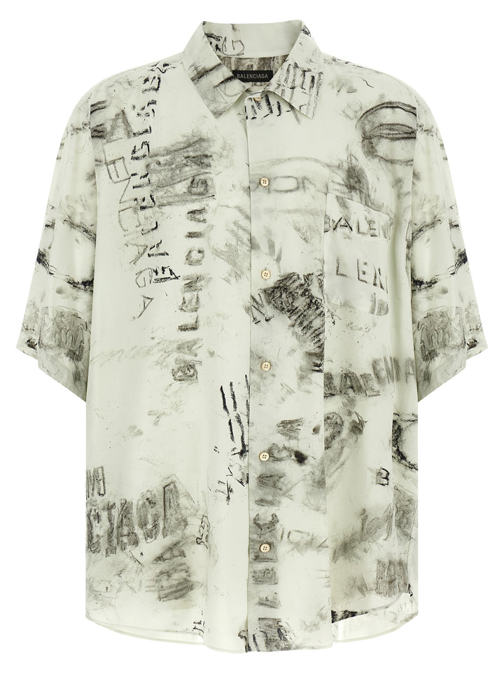 Balenciaga Minimal Shirt and Blouse - Gray | cf992d265f5249fbc25d71f3194bc5a0da53fccd