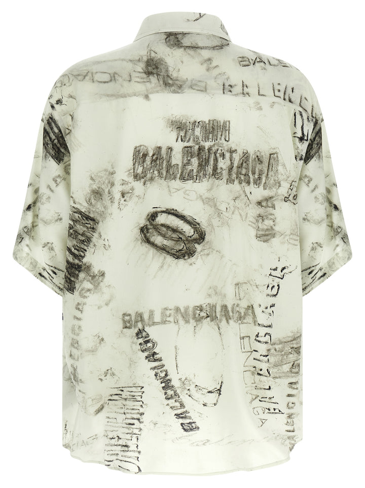Balenciaga Minimal Shirt and Blouse - Gray | b99c6b51f0826402b6b6f09ff6d498ff43438077