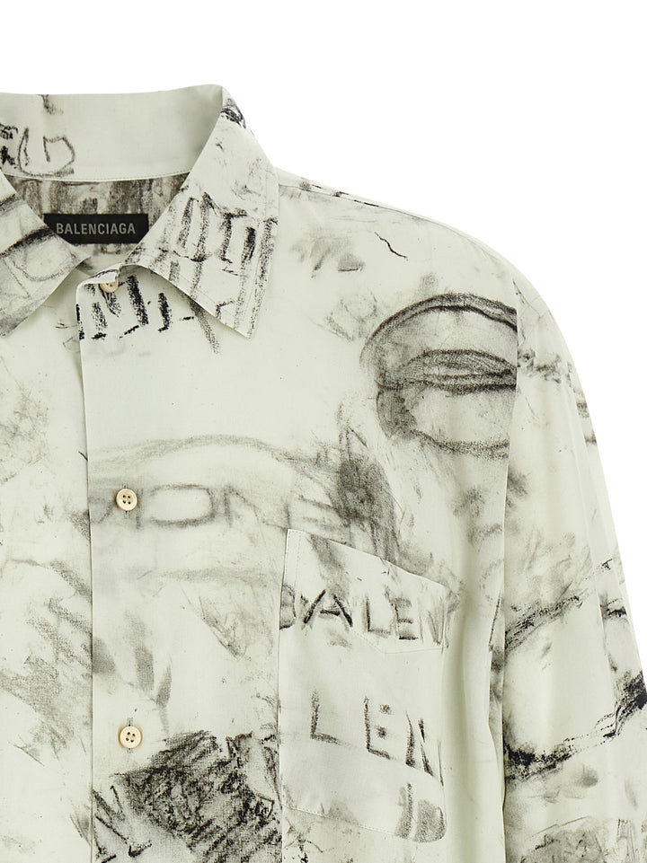 Balenciaga Minimal Shirt and Blouse - Gray | 9518d8041a4fad5a93efd77f6f68440f5c937ea6