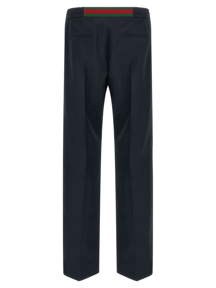 Gucci Technical Panama Pants - Blue | fa0959eded3fa11d38849edd9155decbf67476de