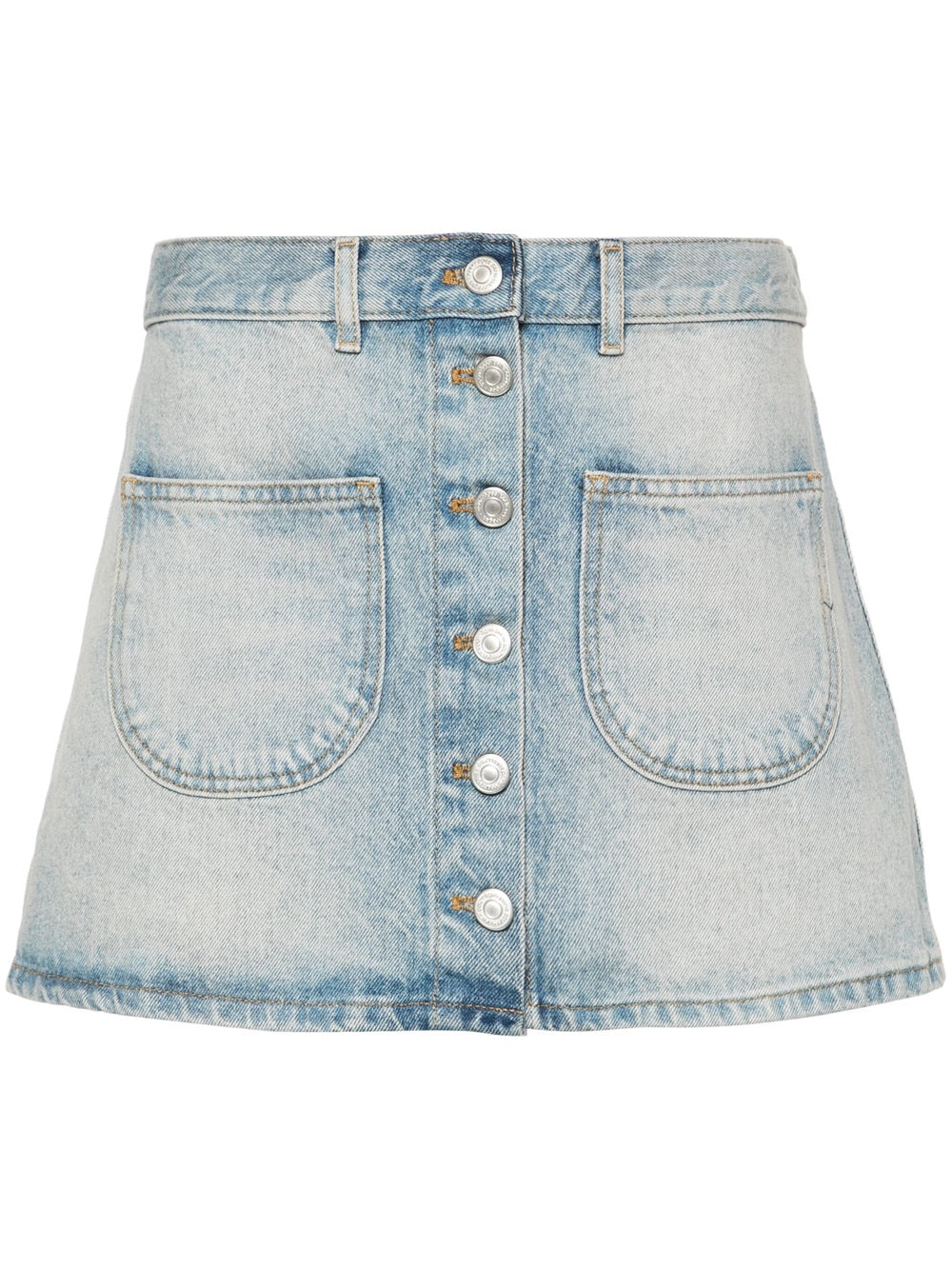 Denim mini skirt