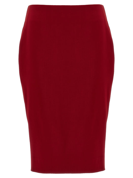 Pencil Skirt Skirts Red