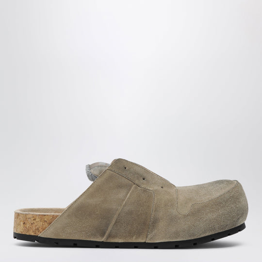 Dumbo Sabot In Distressed Suede Calfskin