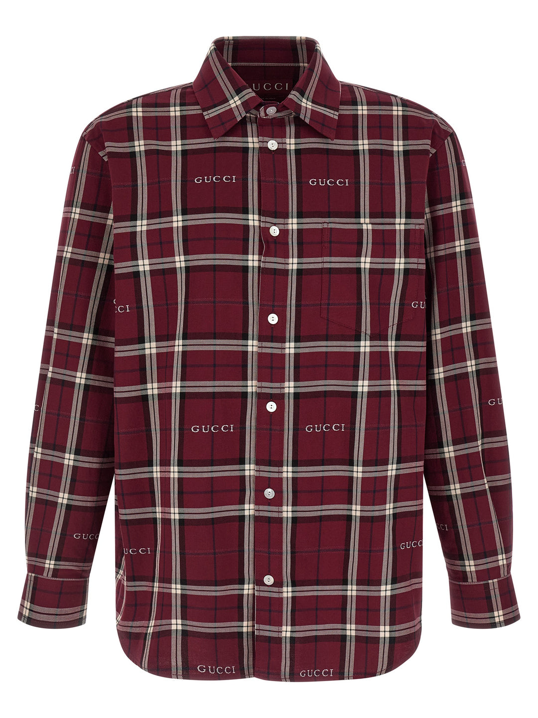 Gucci Tartan Shirt Shirt and Blouse - Red | 3509d13a78d69f0b35a62958c53cee37e7f83495