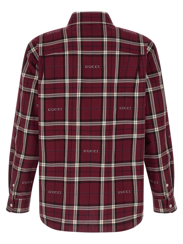 Gucci Tartan Shirt Shirt and Blouse - Red | cf28b8765f5718dffc8edc104ef3a163f21558a8