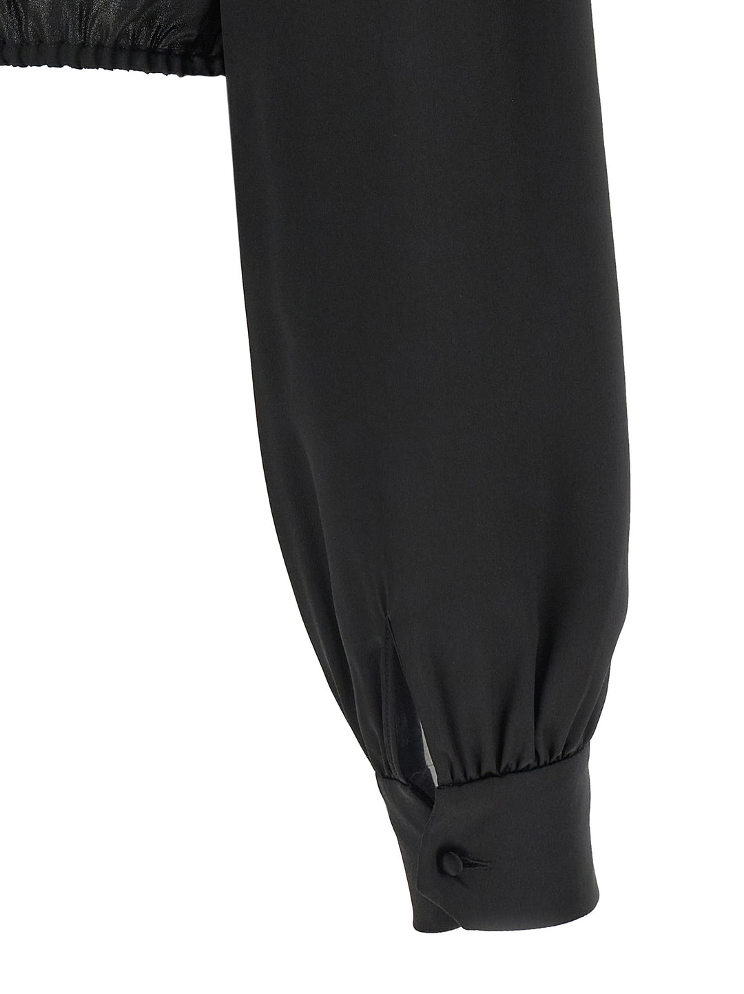 Saint Laurent Lace Silk Shirt Shirt and Blouse - Black | 3ab483d2fd587eab5872b441b66f423893f25fb7