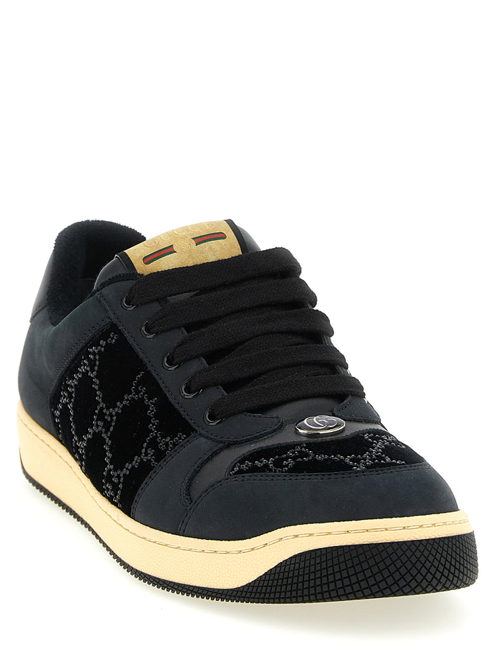Gucci Screener Sneakers - Black | 108b646bf233d4de2f2b8ee3dbb8300121b17b86