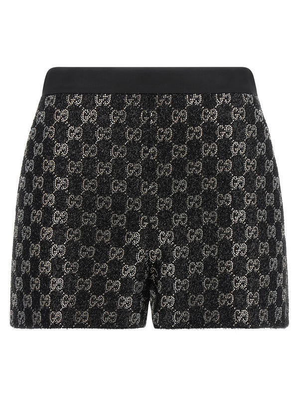 Gg Lamé Tweed Shorts Bermuda And Short Black