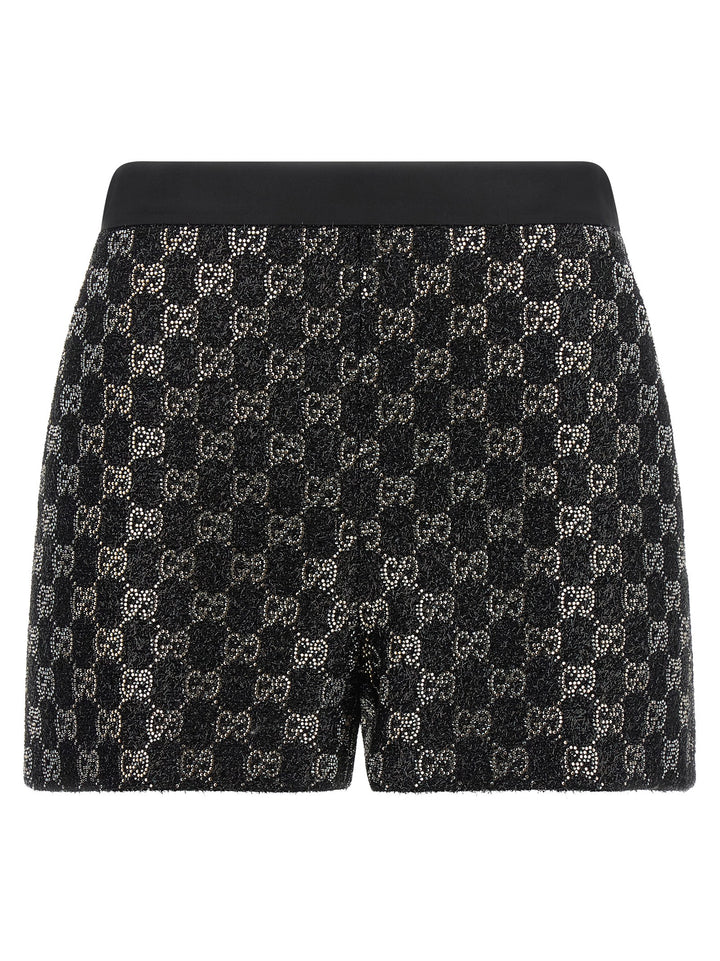Gucci Gg Lamé Tweed Shorts Bermuda and Short - Black | 024574441c803b96f54ba1926fe1781ece2651c9