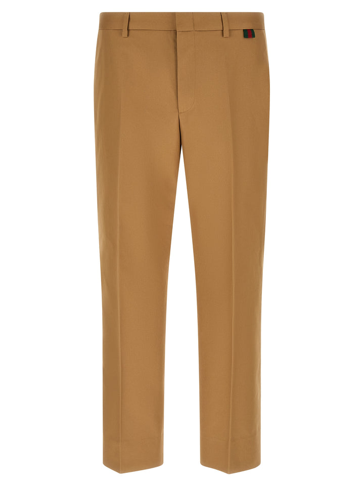 Gucci Web Loop Pants - Beige | df5becaa07ec92c2f2ba80e35307ceb30628e976