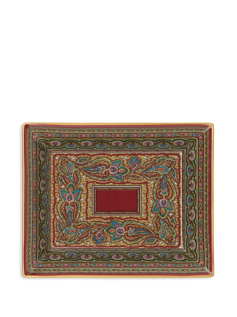 Tray with paisley print