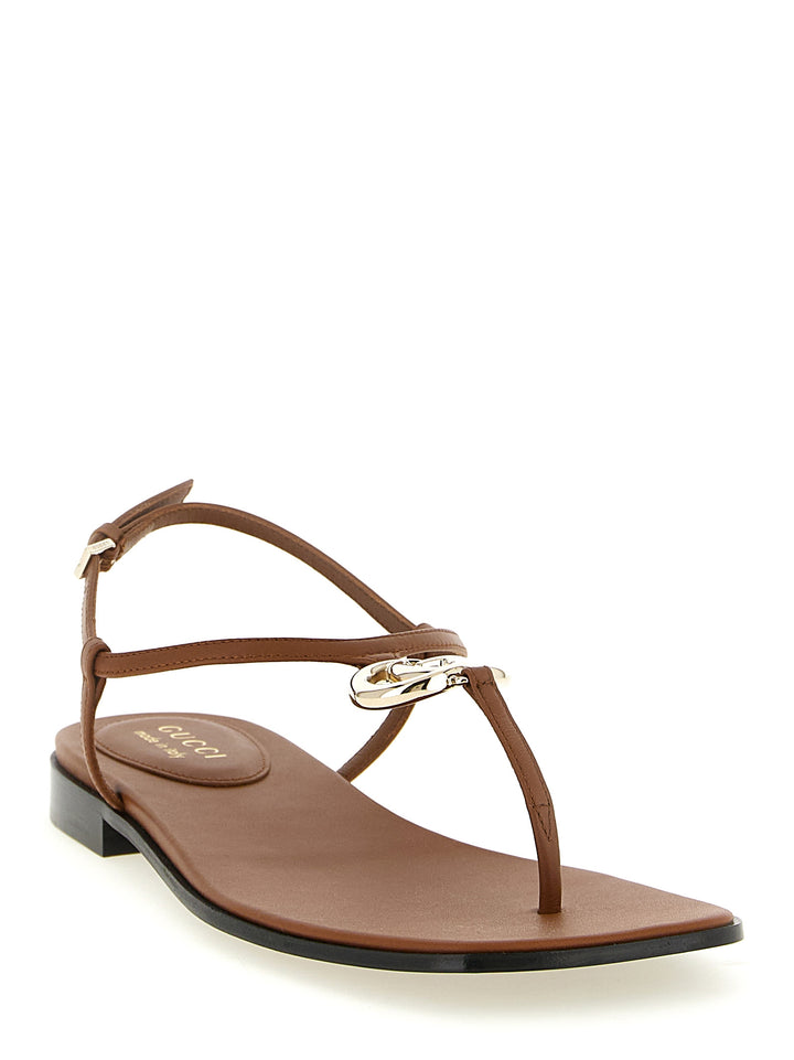 Gucci Lifford Sandals - Brown | fcead8acd369d48dd250c612b4f97ec2514f9921