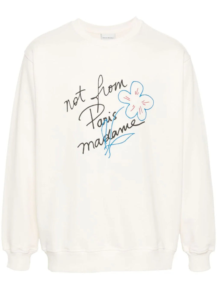 Le sweatshirt slogan esquisse