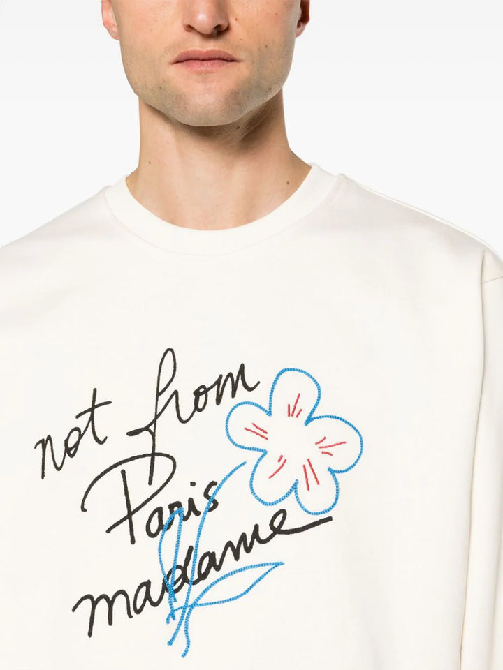 Le sweatshirt slogan esquisse