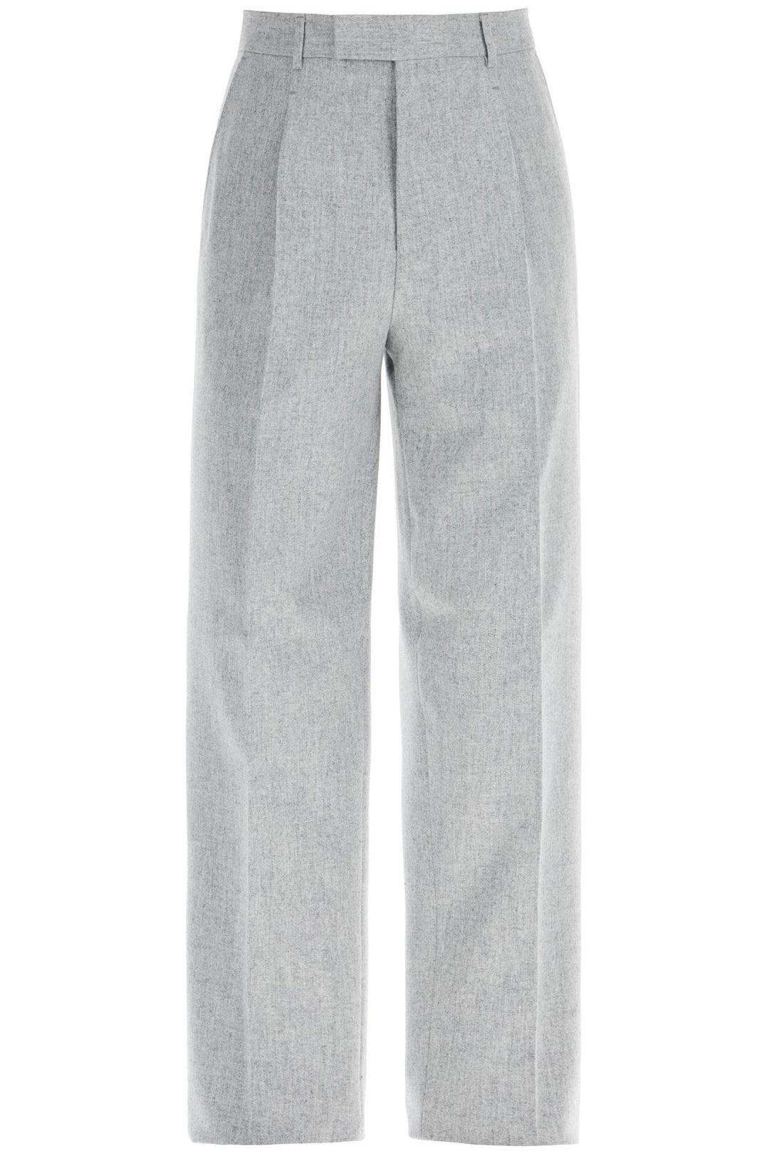 Formal Wool Trousers With Pleats