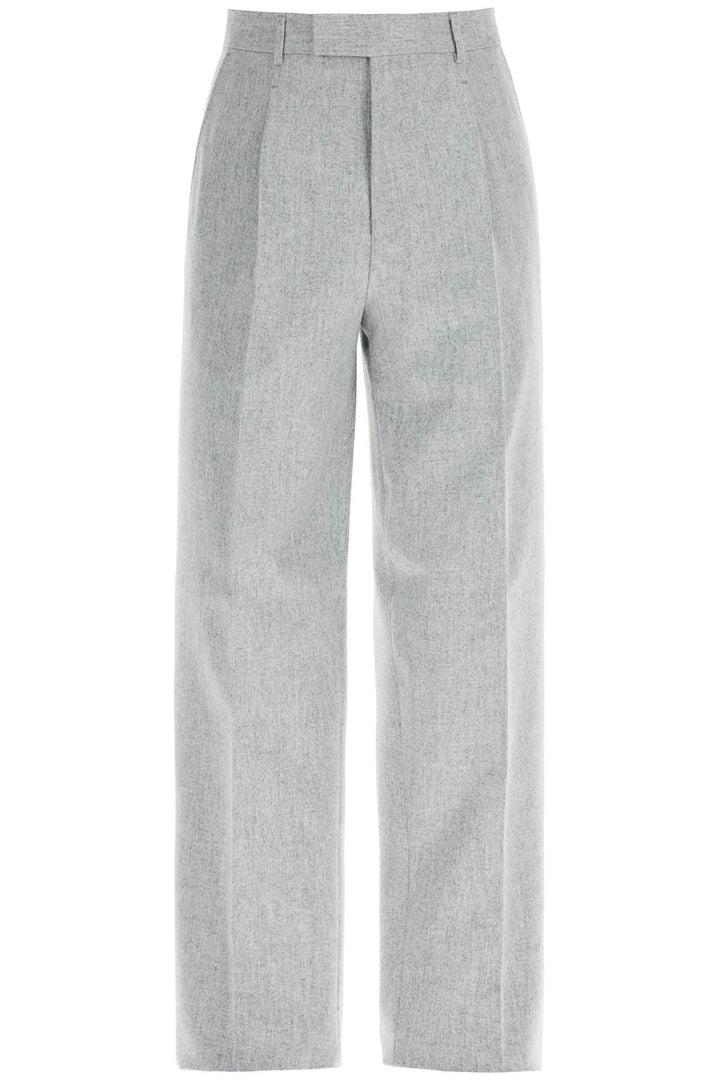 Formal Wool Trousers With Pleats