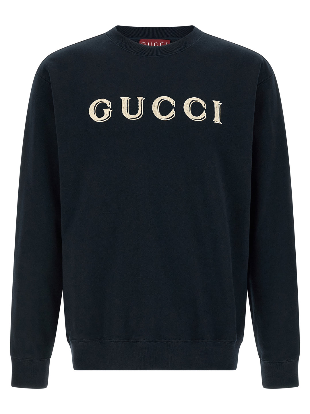 Gucci Logo Embroidery Sweatshirt - Blue | 16dad0b2d87dfaeb3827a79d26d17b9f6b49298e