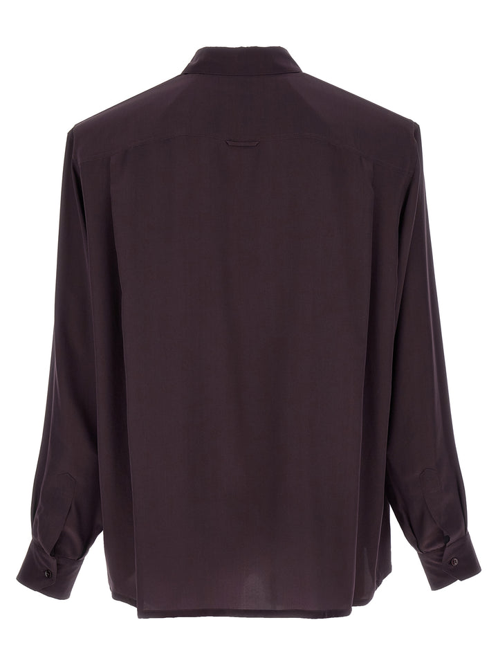 Saint Laurent Viscose And Silk Shirt Shirt and Blouse - Purple | 68c04ff809691f75ffa4350b088aeb11ba02f634