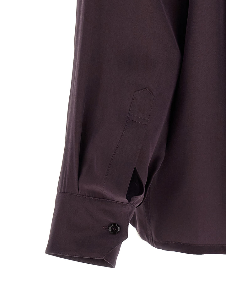 Saint Laurent Viscose And Silk Shirt Shirt and Blouse - Purple | 5503e85f4d26441f42843ab5f6344570cfb6b0e7