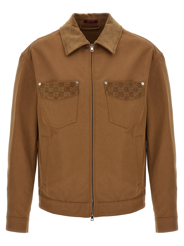 Workwear Jacket Puffer Jackets Brown
