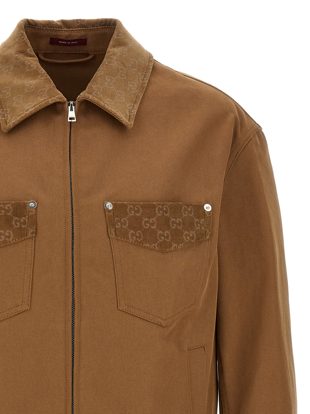 Gucci Workwear Jacket Puffer Jackets - Brown | 1ae345541f865fd3e3de00fbe824b3f0943b5d29