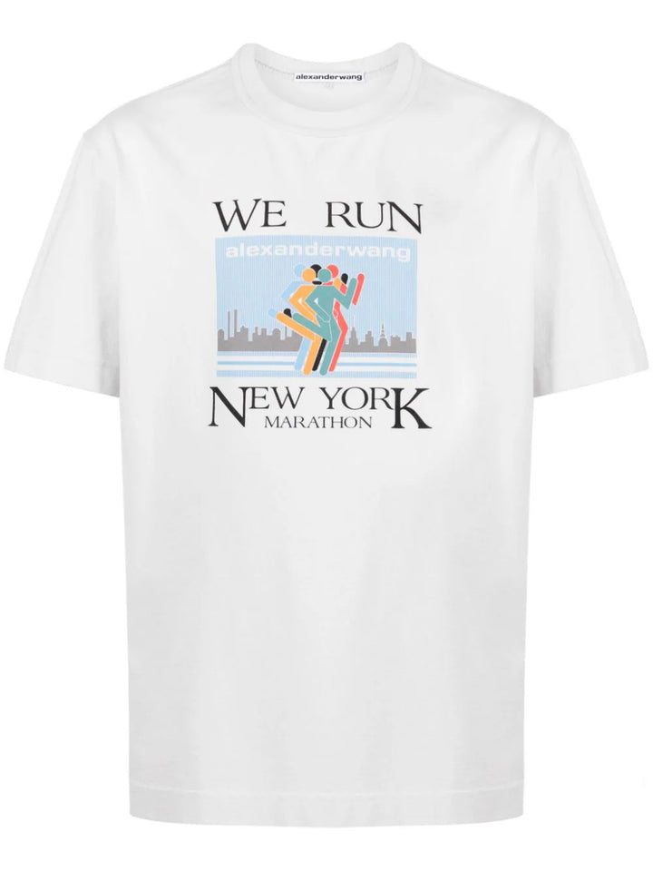 Marathon T-shirt with graphic print