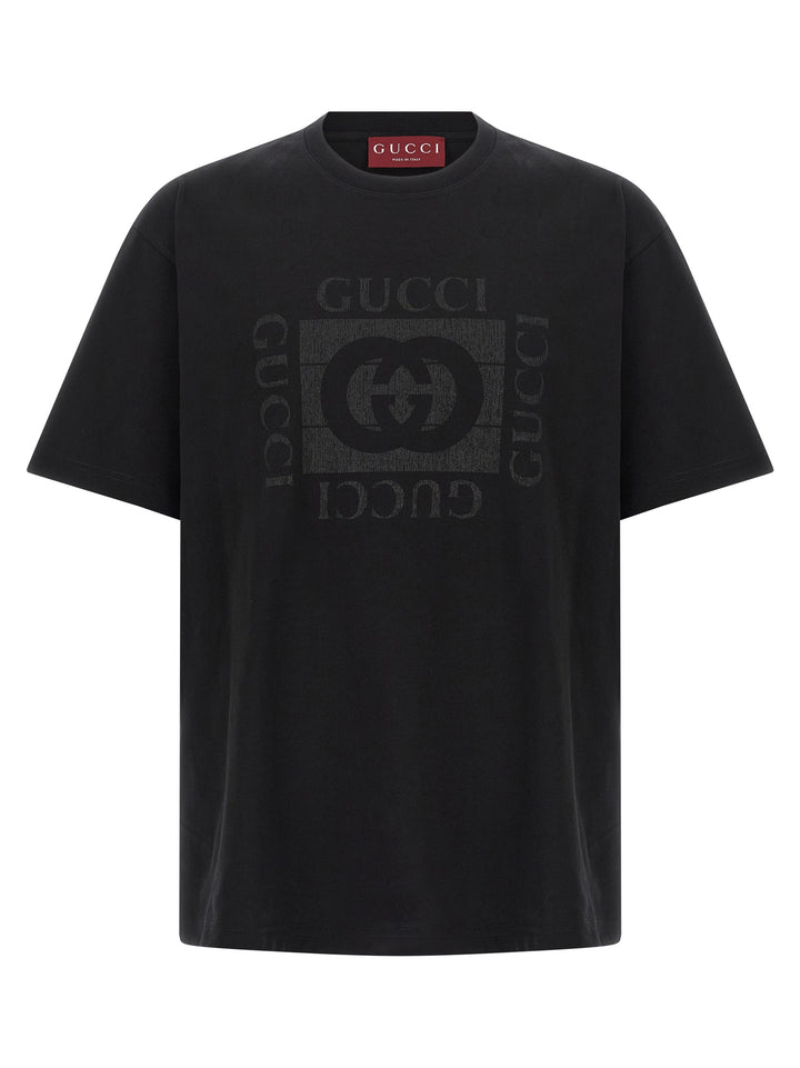 Gucci Gucci Incrocio Gg T-shirt - Black | 65a146abc628dab0909b0f8b6d8aab82624dad62