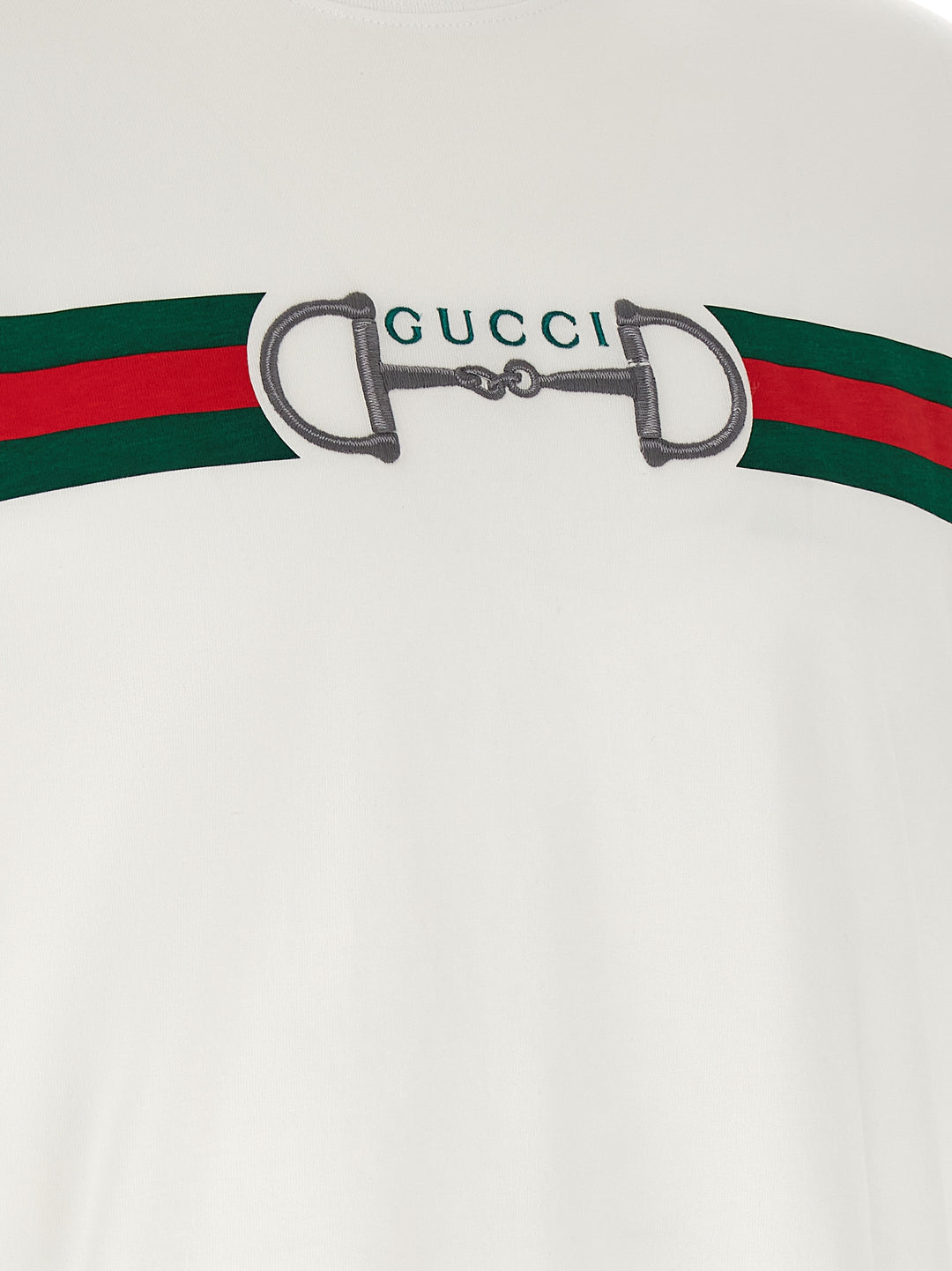 Gucci Nastro Web T-shirt - White | 547952ad071df5daac7e5dcde78db328be58de28