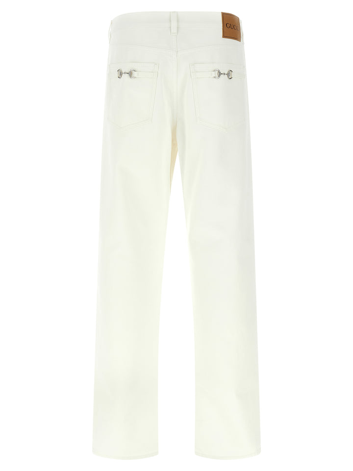 Gucci Morsetto Jeans - White | fcfba04ee71e303d648bb2e579fefe3443f029c1