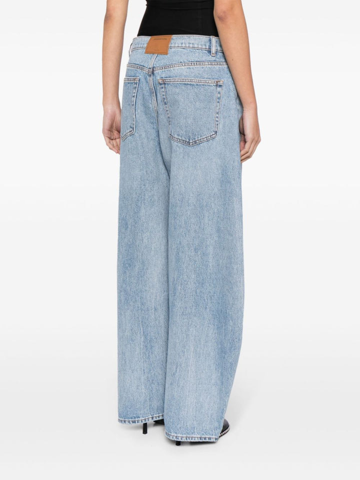 Wide leg jeans