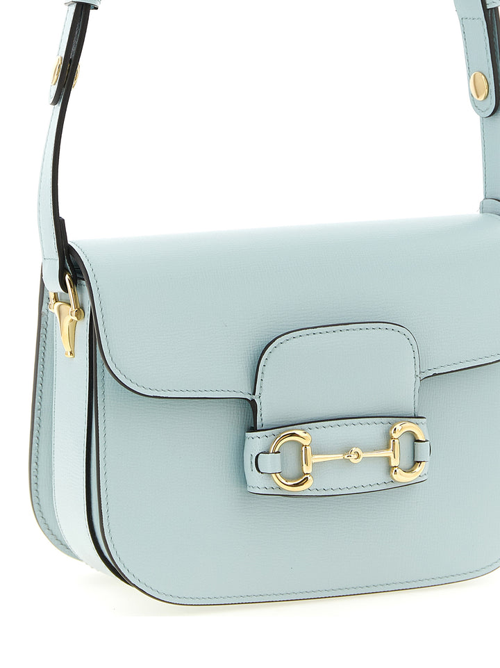 Gucci Gucci Horsebit 1955 Shoulder Bags - Light Blue | 3b5981419eb3f64e9b8ead9185452ea9de64f5df