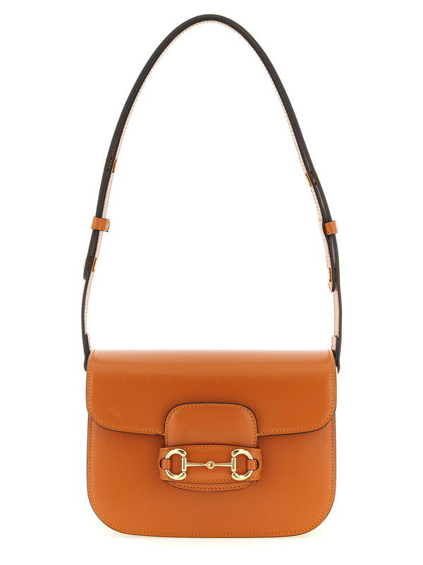 Gucci Horsebit 1955 Shoulder Bags Orange