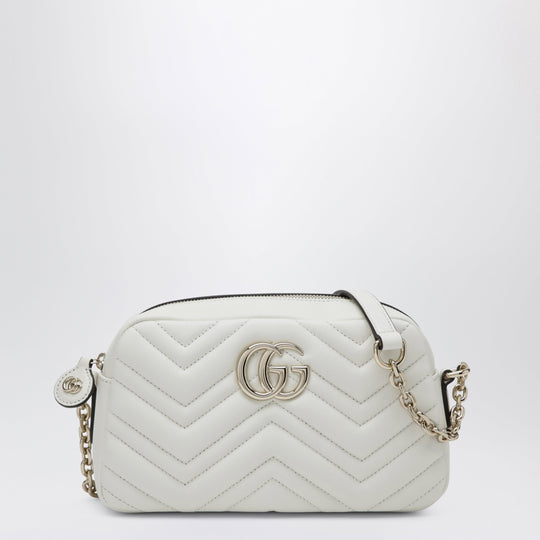 Gg Marmont Small White Camera Bag