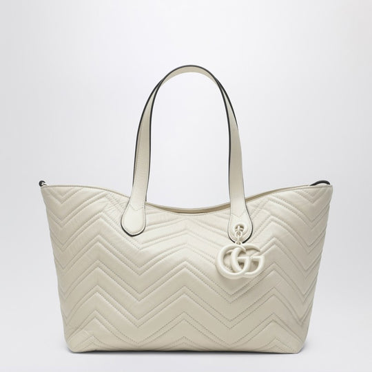 Gg Marmont Medium Shopping Bag Ivory