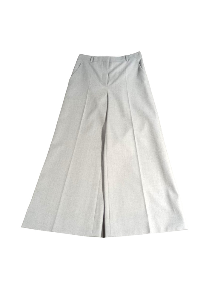 Mid-rise flared trousers