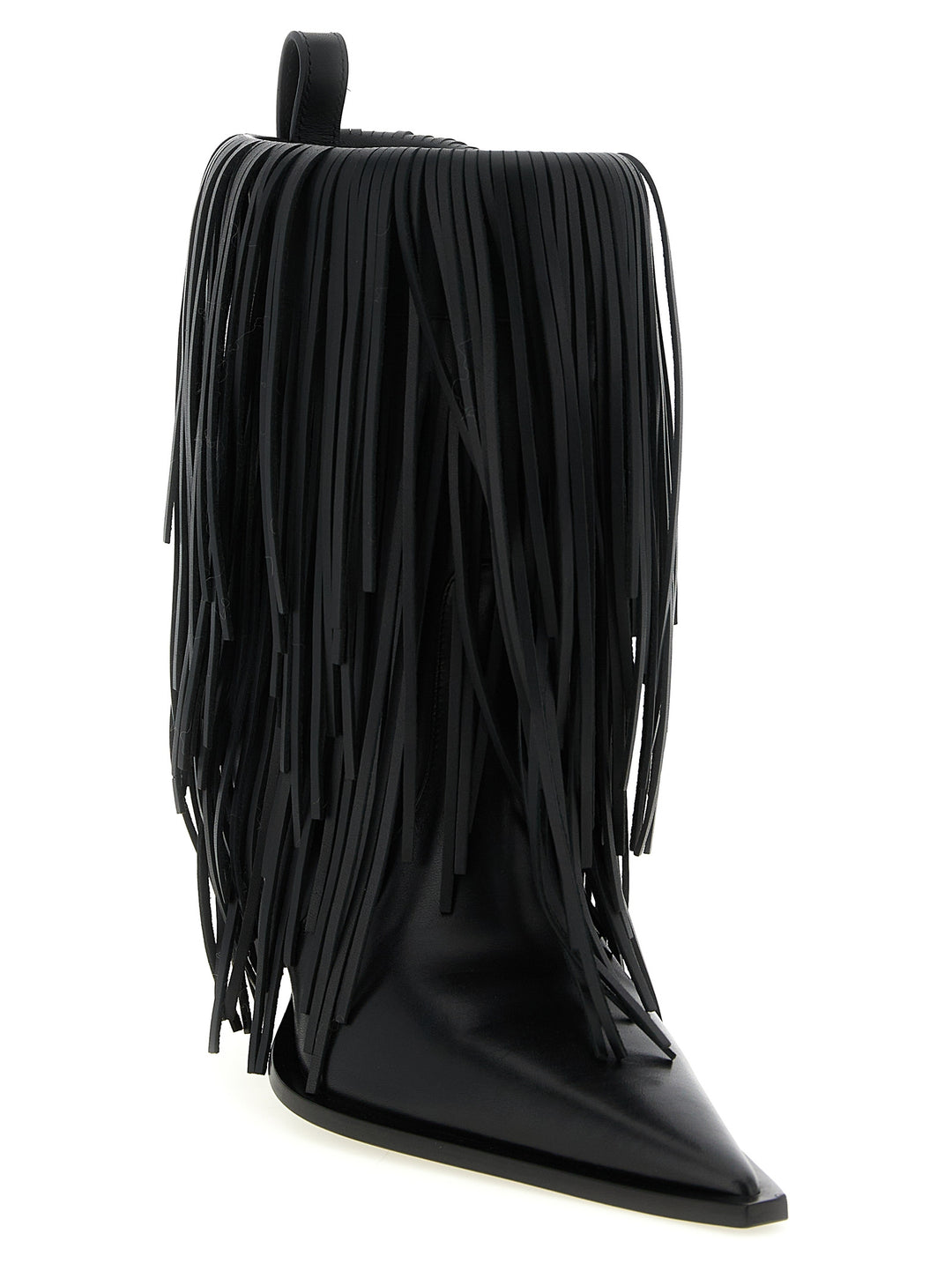 Balenciaga Avenue Fringe Boots and Ankle Boots - Black | 58ce2f9c1e0bfb4b3fcfb8cec156a0ebcdd68ebb
