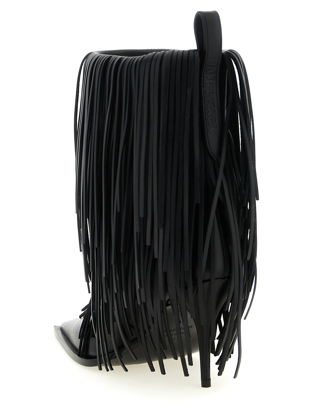 Balenciaga Avenue Fringe Boots and Ankle Boots - Black | 9128c191f205e9860917efaa5b1ee2b08a330f1e