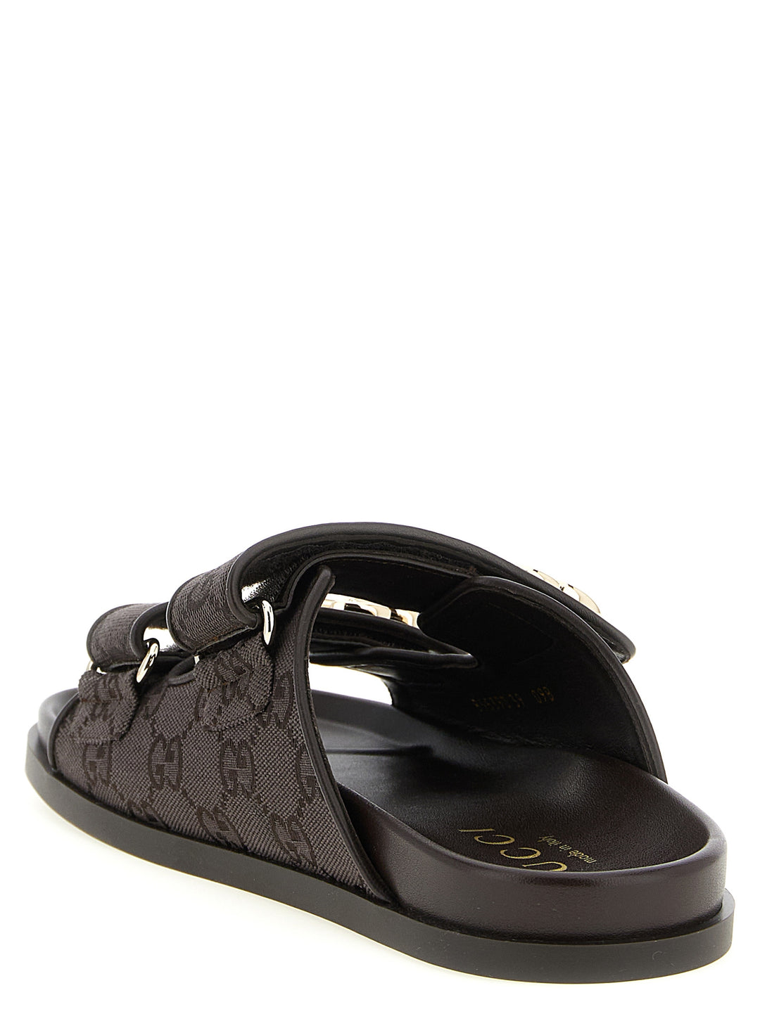 Gucci Doppia G Sandals - Brown | e5a3f2862a19eefa2d4ec2304e3f247f812265e9