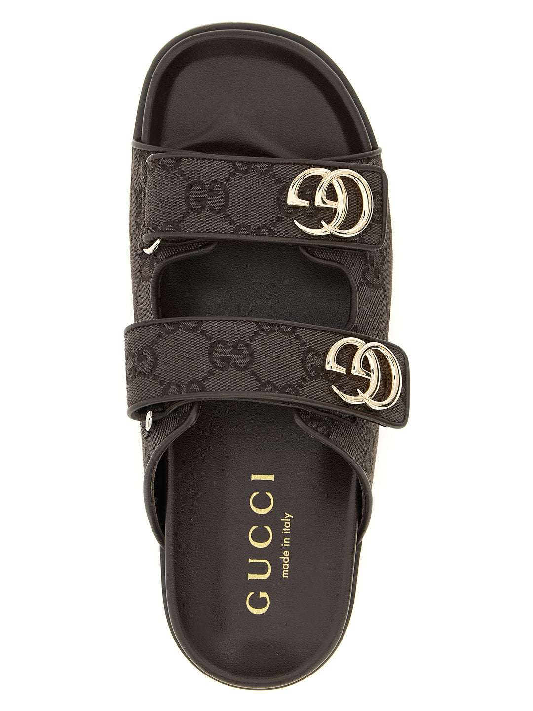 Gucci Doppia G Sandals - Brown | 3bc31b7e102a2719ffb48c30ee43807ea971a5c8
