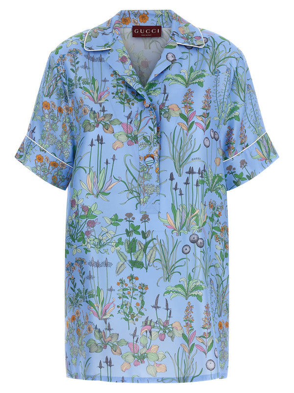 Silk Blouse Shirt And Blouse Light Blue